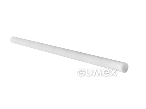 Polyethylenstab, 130mm (130,9-135,4mm), Länge 1000mm, FDA, 67°ShD, PE-UHMW, -150°C/+90°C, natur, 